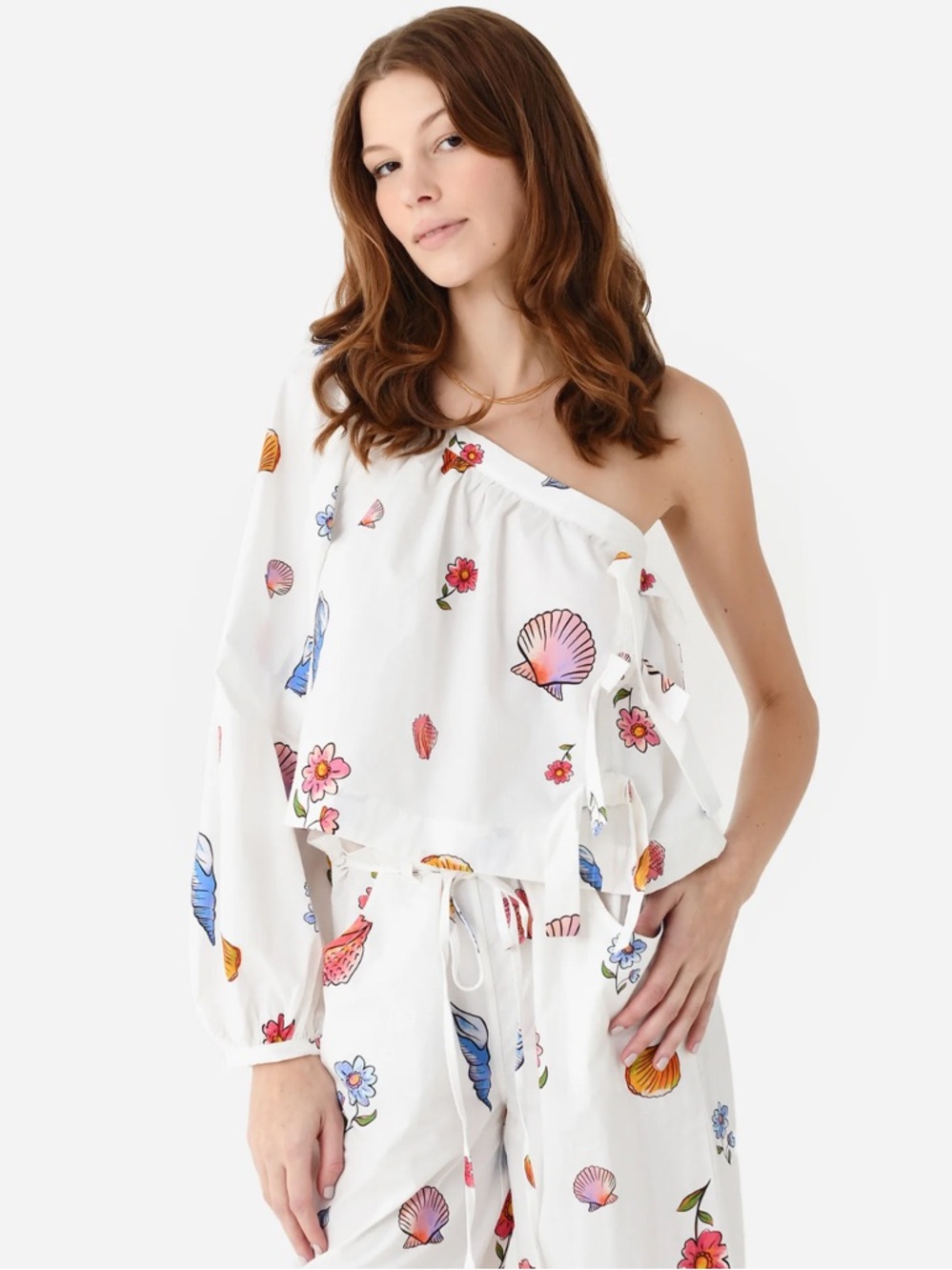 Ciao Lucia Lea Shell Print Top | Size Small | NWT